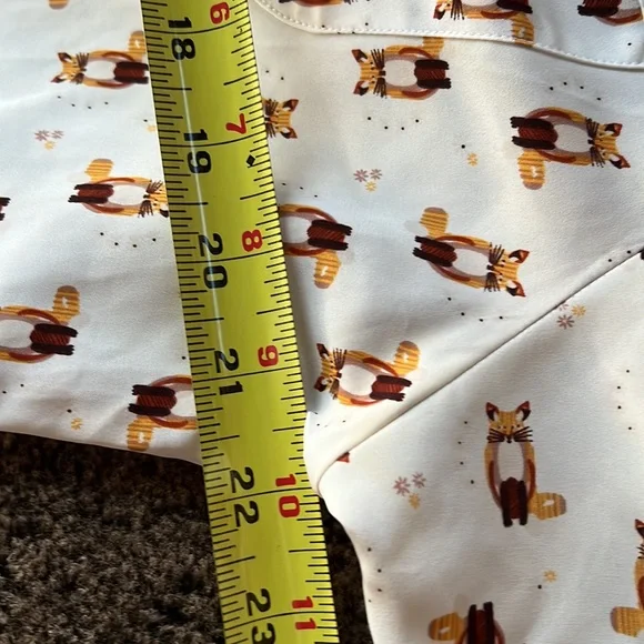 Ellen Tracy Fox motif shirt M - Picture 10 of 11